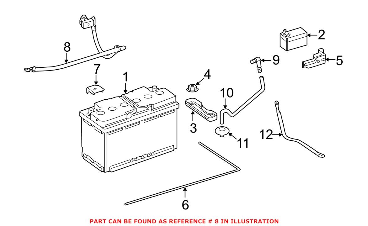 Mercedes Battery Cable 1665420518